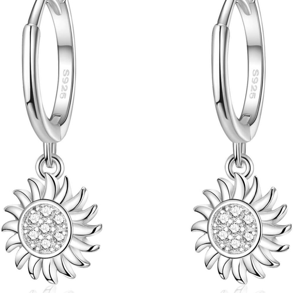 Dainty Dangle Hoop Earring for Women - Small Huggie Hoop Earrings Sets with Butt